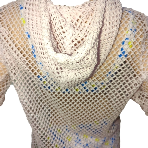 Swimsuit cover-up medium M  Womens White mesh size Vintage - Picture 5 of 8